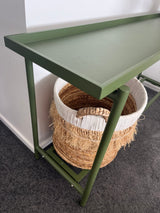 Maison Console - Olive Green Aluminium