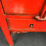 Antique Red Asian Cabinet