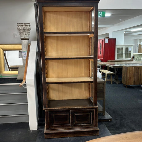 Antique Style Brown Display Cabinet