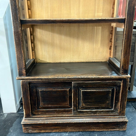 Antique Style Brown Display Cabinet