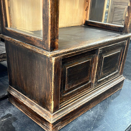 Antique Style Brown Display Cabinet