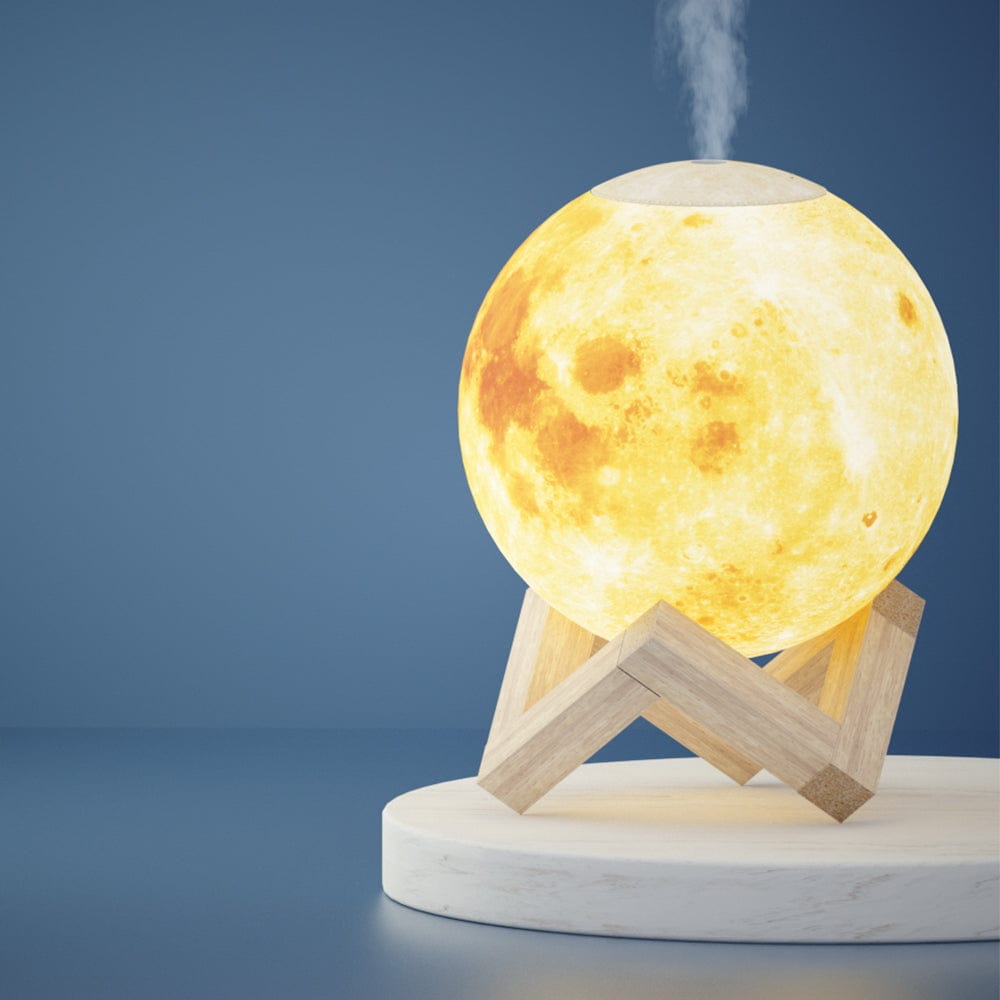 Appliances > Aroma Diffusers & Humidifiers Devanti Aroma Diffuser LED Moon Lamp 880ml