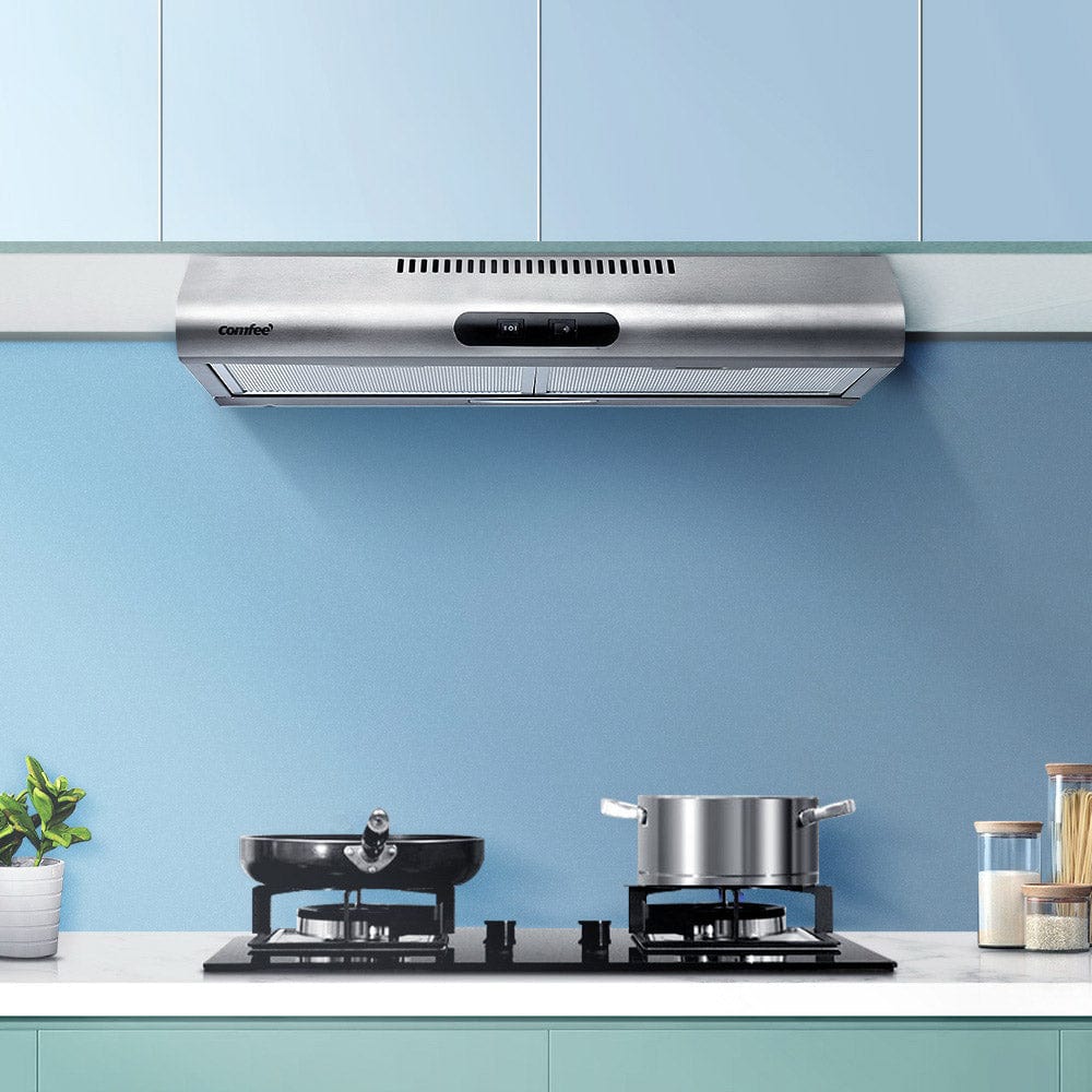 Appliances > Kitchen Appliances Comfee Rangehood 600mm Stainless Steel Kitchen Canopy With 4 PCS filter Replacement