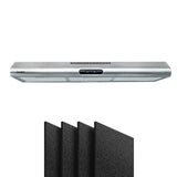 Appliances > Kitchen Appliances Comfee Rangehood 900mm Stainless Steel Kitchen Canopy With 4 PCS filter Replacement