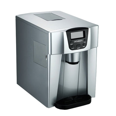 Appliances > Kitchen Appliances Devanti 2L Portable Ice Cuber Maker & Water Dispenser - Silver
