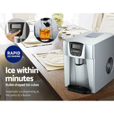 Appliances > Kitchen Appliances Devanti 2L Portable Ice Cuber Maker & Water Dispenser - Silver