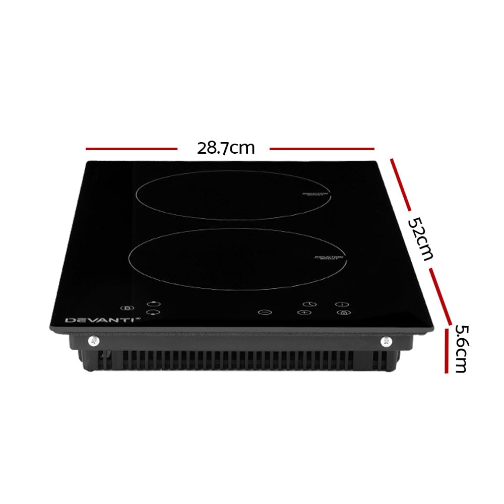 Appliances > Kitchen Appliances Devanti Induction Cooktop 30cm Electric Stove Ceramic Cook Top Kitchen Cooker