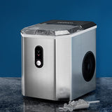 Appliances > Kitchen Appliances Devanti Portable Ice Maker Machine Ice Cube 12kg Bar Countertop Stainless Steel