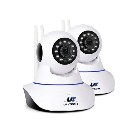 Audio & Video > CCTV UL Tech Set of 2 1080P IP Wireless Camera - White
