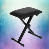 Audio & Video > Musical Instrument & Accessories Alpha Piano Stool Adjustable Height Keyboard Seat Portable Bench Chair Black