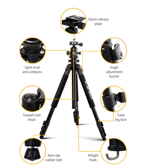 Audio & Video > Photography Weifeng 173cm Professional Ball Head Tripod Digital Camera