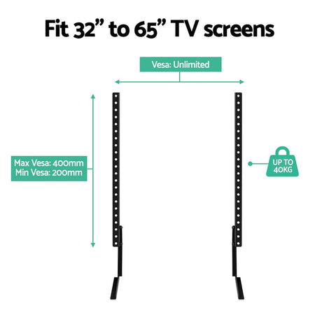 Audio & Video > TV Accessories Artiss TV Mount Stand Bracket Riser Universal Table Top Desktop 32 to 65 Inch