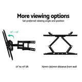 Audio & Video > TV Accessories Artiss TV Wall Mount Bracket Tilt Swivel Full Motion Flat Slim LED LCD 23 32 42 50 55 inch