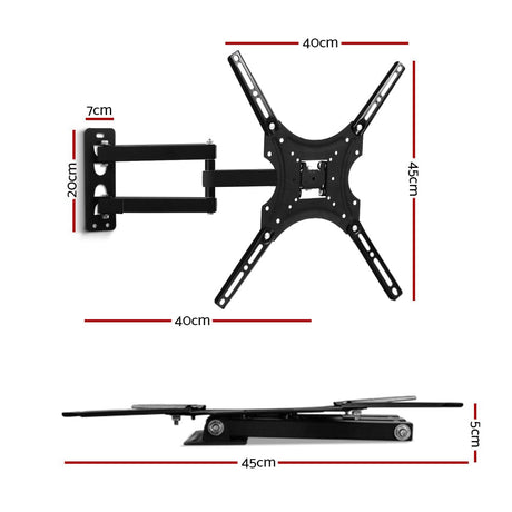 Audio & Video > TV Accessories Artiss TV Wall Mount Monitor Bracket Swivel Tilt 24 32 37 40 42 47 50 Inch LED LCD