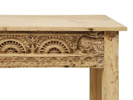 Bleached Wood Antique Style Console