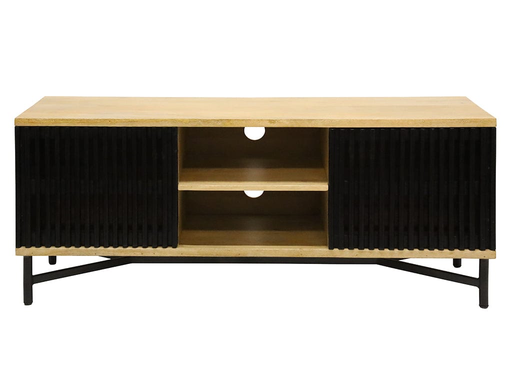 Dark Mango Wood Entertainment Unit Impulse Imports