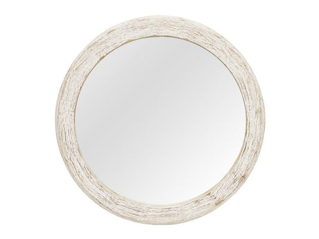 Dewan Wooden Carved Round Mirror