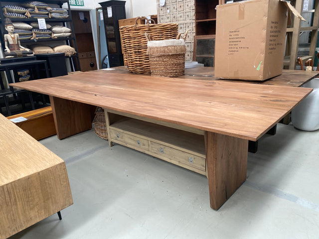 Dining Table Ex-Shop Suar Wood Dining Table 3.0m - Special Pickup Rate Available Ex-Shop Suar Wood Dining Table 3.0m - Special Pickup Rate Available