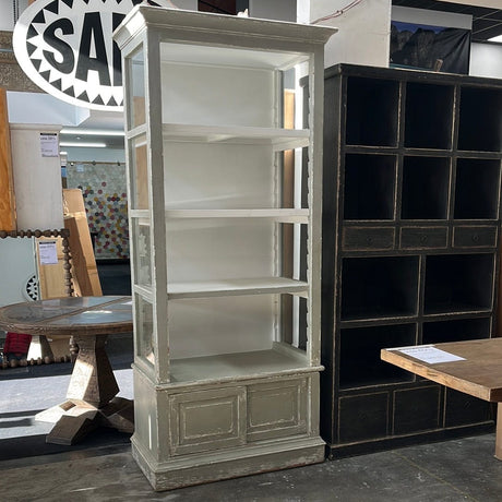 Distressed Grey Bookshelf