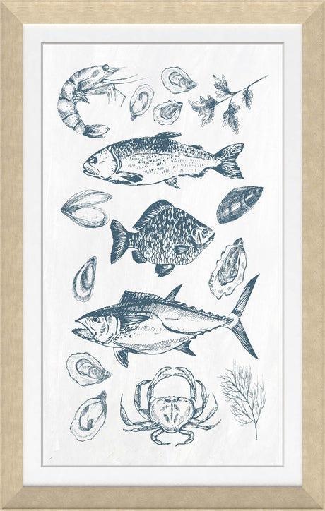 Fishes Textured Print