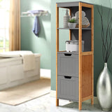 Furniture > Bathroom Artiss Bathroom Cabinet Tallboy Furniture Toilet Storage Laundry Cupboard 115cm