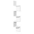 Furniture > Living Room Artiss 5 Tier Corner Wall Shelf - White