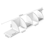 Furniture > Living Room Artiss 5 Tier Corner Wall Shelf - White