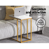 Furniture > Living Room Artiss Coffee Table Side Table Laptop Desk Bedside Sofa Wooden Table Marbel