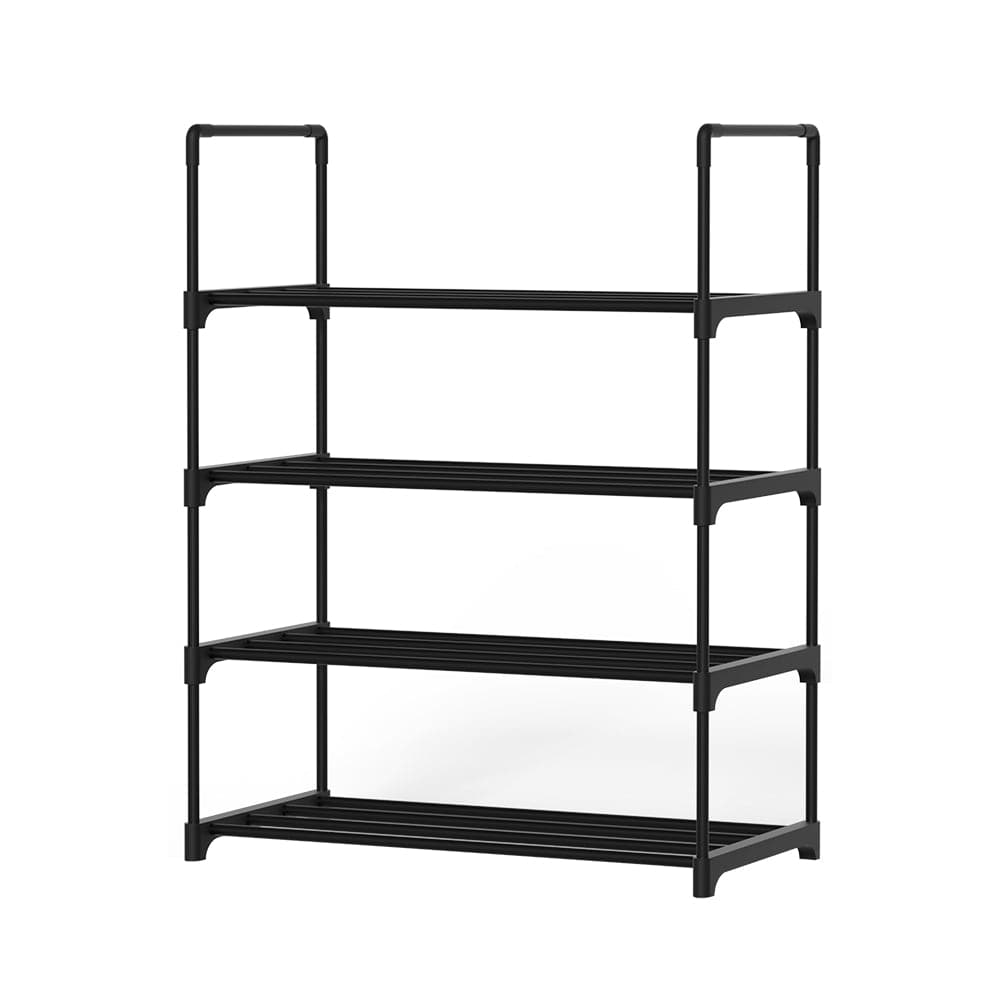 Furniture > Living Room Artiss Shoe Rack Stackable Shelves 4 Tiers 55cm Shoes Storage Stand Black