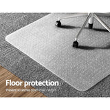 Furniture > Office Artiss Chair Mat Carpet PVC Floor Protectors Home Office Room Mats PVC 120x90 cm