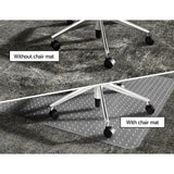 Furniture > Office Artiss Chair Mat Carpet PVC Floor Protectors Home Office Room Mats PVC 120x90 cm