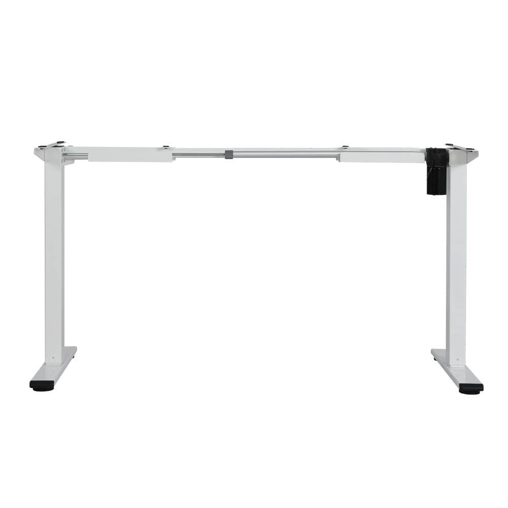 Furniture > Office Artiss Standing Desk Sit Stand Motorised Height Adjustable Frame Only White