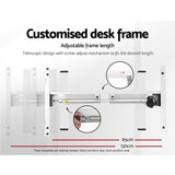 Furniture > Office Artiss Standing Desk Sit Stand Motorised Height Adjustable Frame Only White