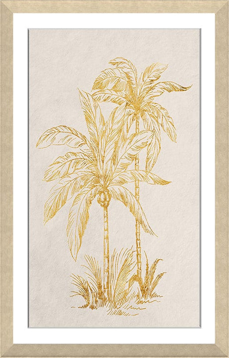 Golden Palms Print