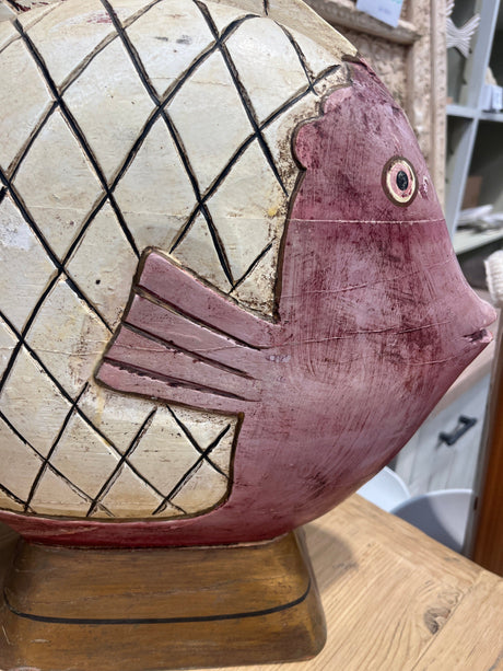 Hand carved Fish statue Hand carved Fish statue
