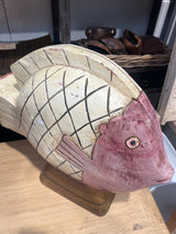 Hand carved Fish statue Hand carved Fish statue