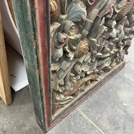 Hand-carved Wall Panel