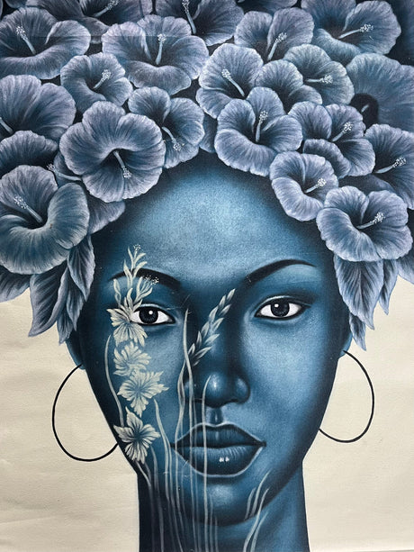 Hand-Painted "The Blue Boho Gypsy"