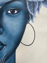 Hand-Painted "The Blue Boho Gypsy"