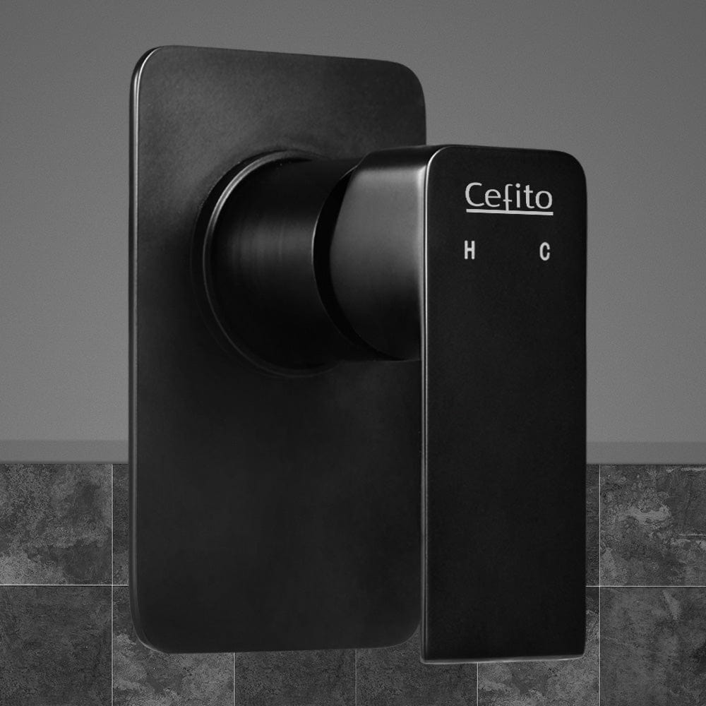 Home & Garden > Bathroom Accessories Cefito Shower Mixer Tap Wall Bath Taps Bathroom Basin Faucet Vanity Brass Black