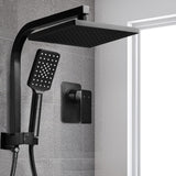 Home & Garden > Bathroom Accessories Cefito WELS 8'' Rain Shower Head Mixer Square Handheld High Pressure Wall Black