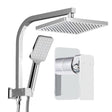 Home & Garden > Bathroom Accessories Cefito WELS 8'' Rain Shower Head Mixer Square Handheld High Pressure Wall Chrome