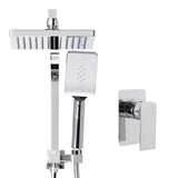 Home & Garden > Bathroom Accessories Cefito WELS 8'' Rain Shower Head Mixer Square Handheld High Pressure Wall Chrome