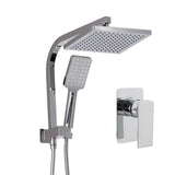 Home & Garden > Bathroom Accessories Cefito WELS 8'' Rain Shower Head Mixer Square Handheld High Pressure Wall Chrome