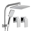 Home & Garden > Bathroom Accessories Cefito WELS 8'' Rain Shower Head Taps Square Handheld High Pressure Wall Chrome