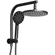 Home & Garden > Bathroom Accessories Cefito WELS 9'' Rain Shower Head Set Round Handheld High Pressure Wall Black