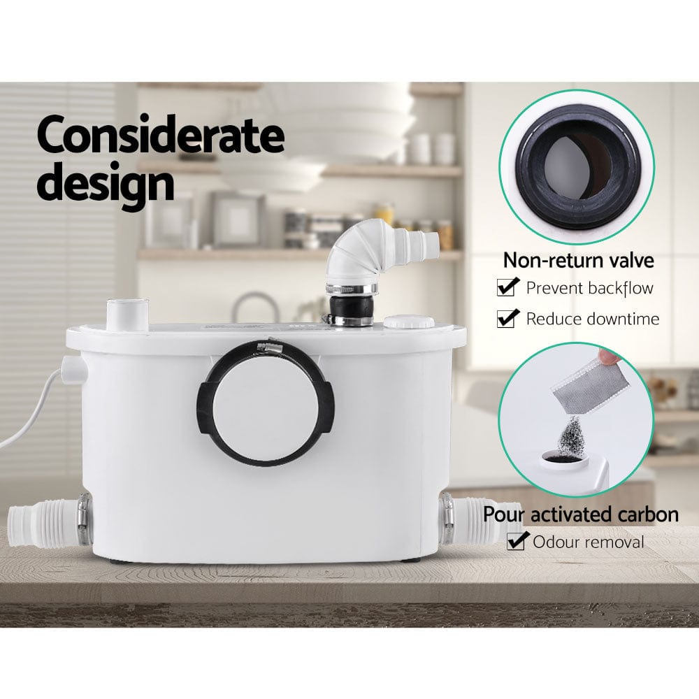 Home & Garden > Bathroom Accessories Macerator Sewerage Pump Waste Toilet Sewage Water Disposal Marine Basement Clean