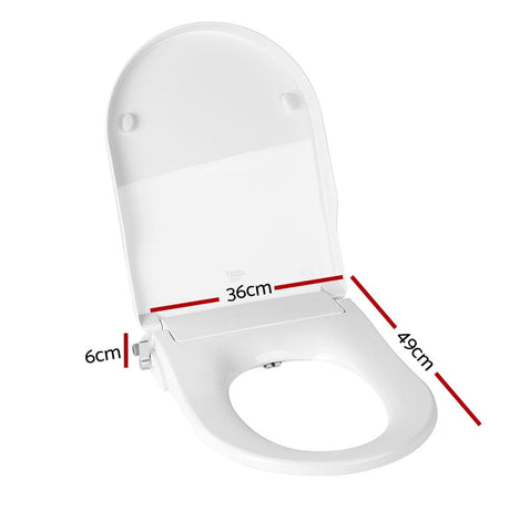 Home & Garden > Bathroom Accessories Non Electric Bidet Toilet Seat Bathroom - White