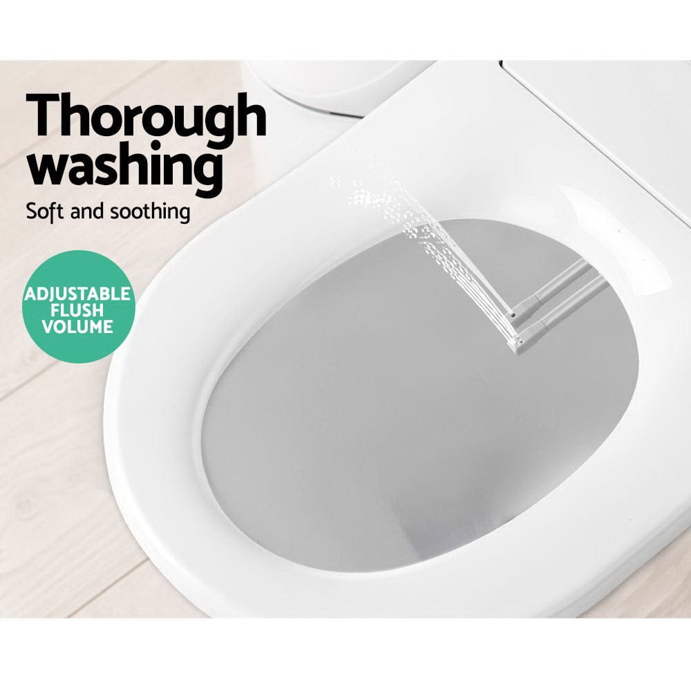 Home & Garden > Bathroom Accessories Non Electric Bidet Toilet Seat Bathroom - White