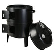 Home & Garden > BBQ Grillz 3-in-1 Charcoal BBQ Smoker - Black